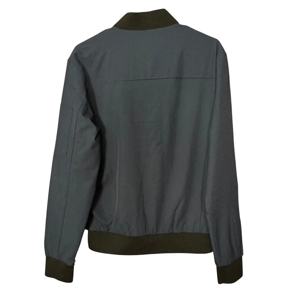 NWT Express Bomber Jacket Men Blue Zip S Outerwear Travel Lightweight Nautical